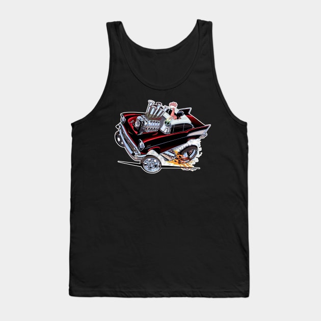 REVVIN 57 Chevy cherry Tank Top by vincecrain